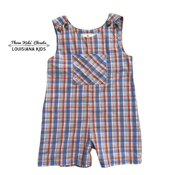 Classic Prep Other - Classic Prep 2T Red & Blue James Shortall Romper